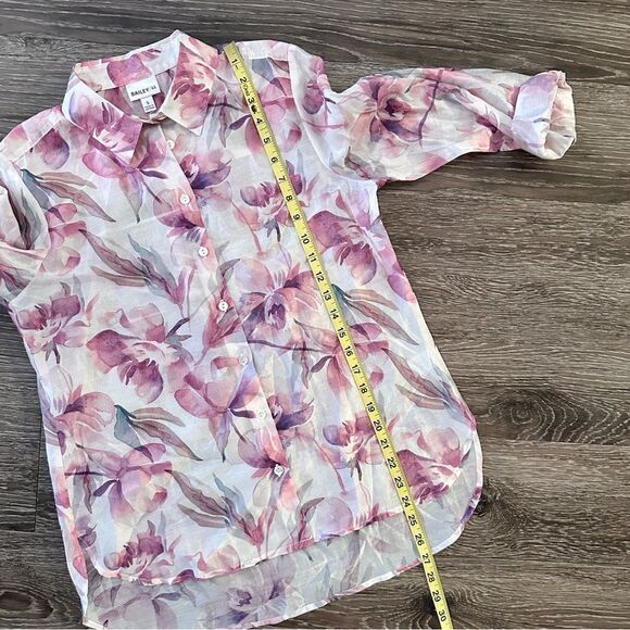 Bailey 44 Sheer Floral Button Down - Picture 9 of 10